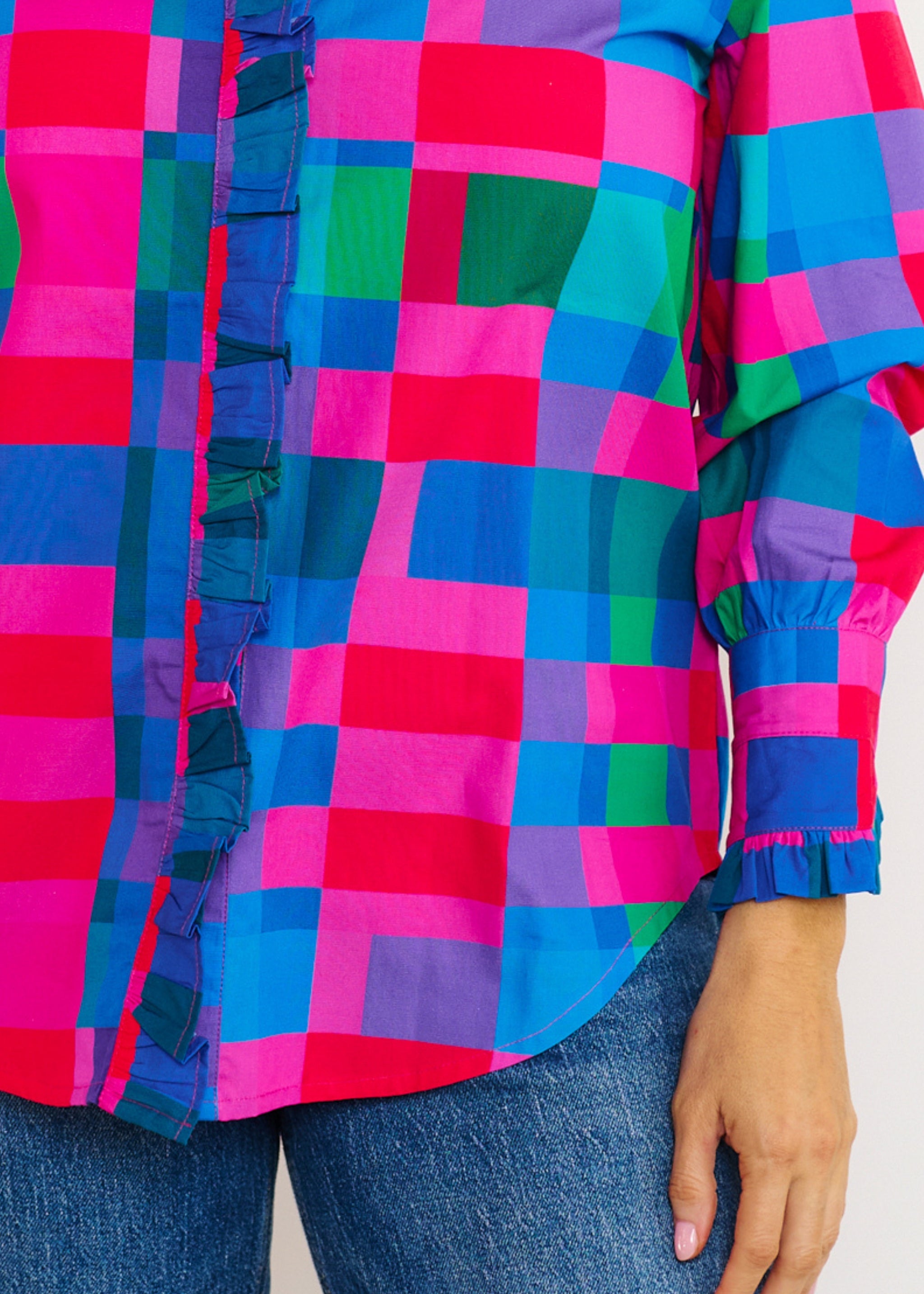 Lola Shirt - Bright Gingham