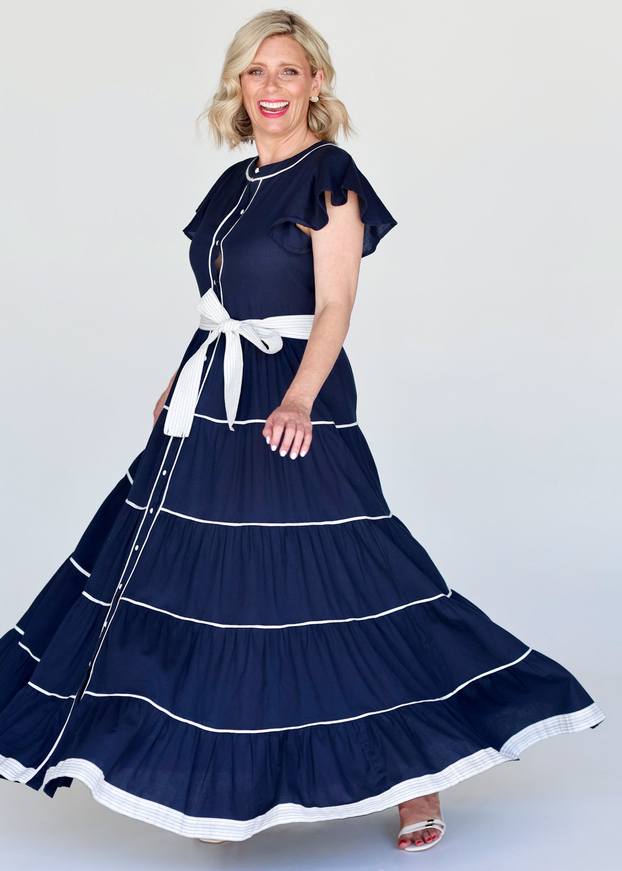 Lucilla Dress - Navy