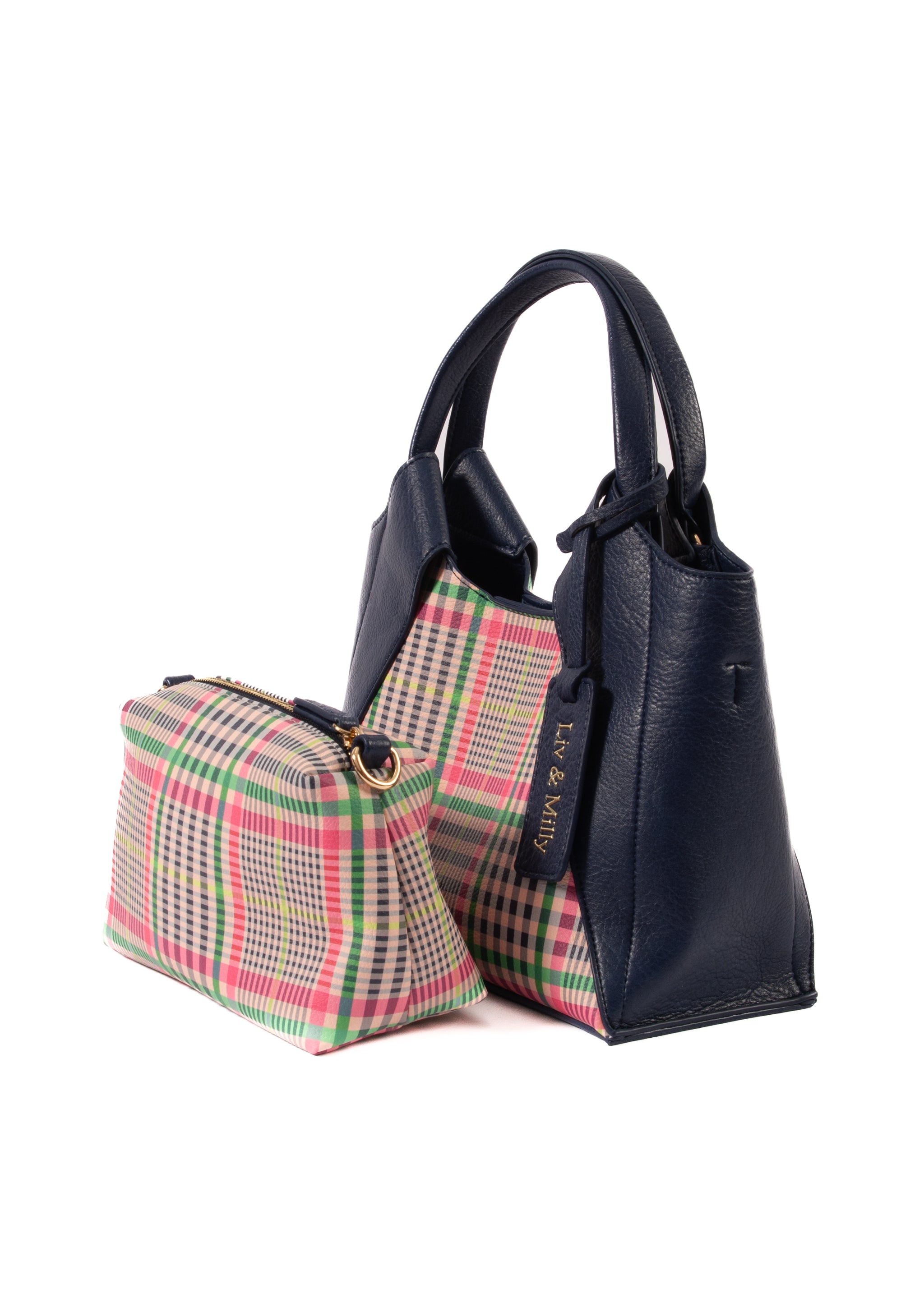 Rosie - Navy/Gingham