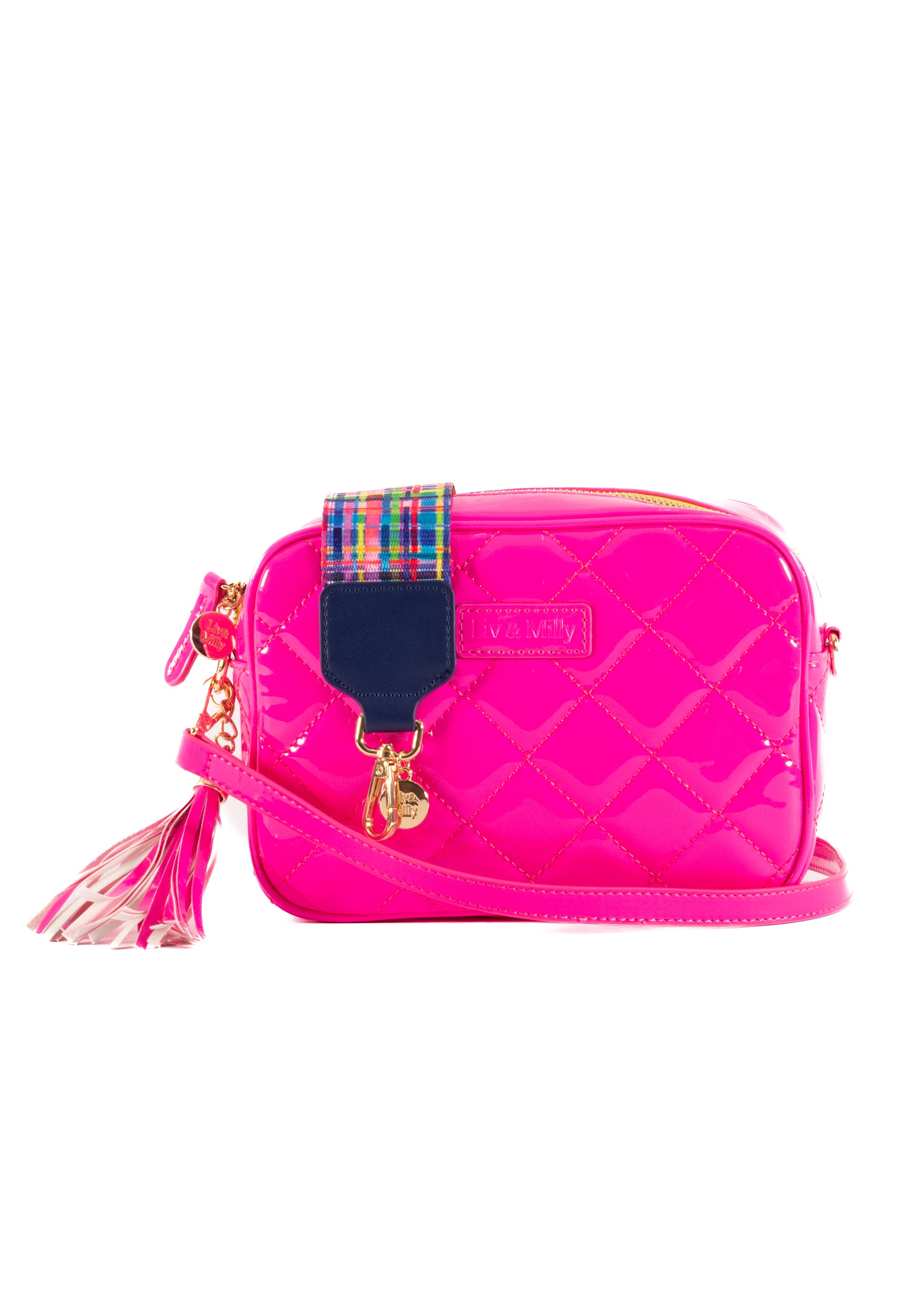 Sally - Patent Neon Pink