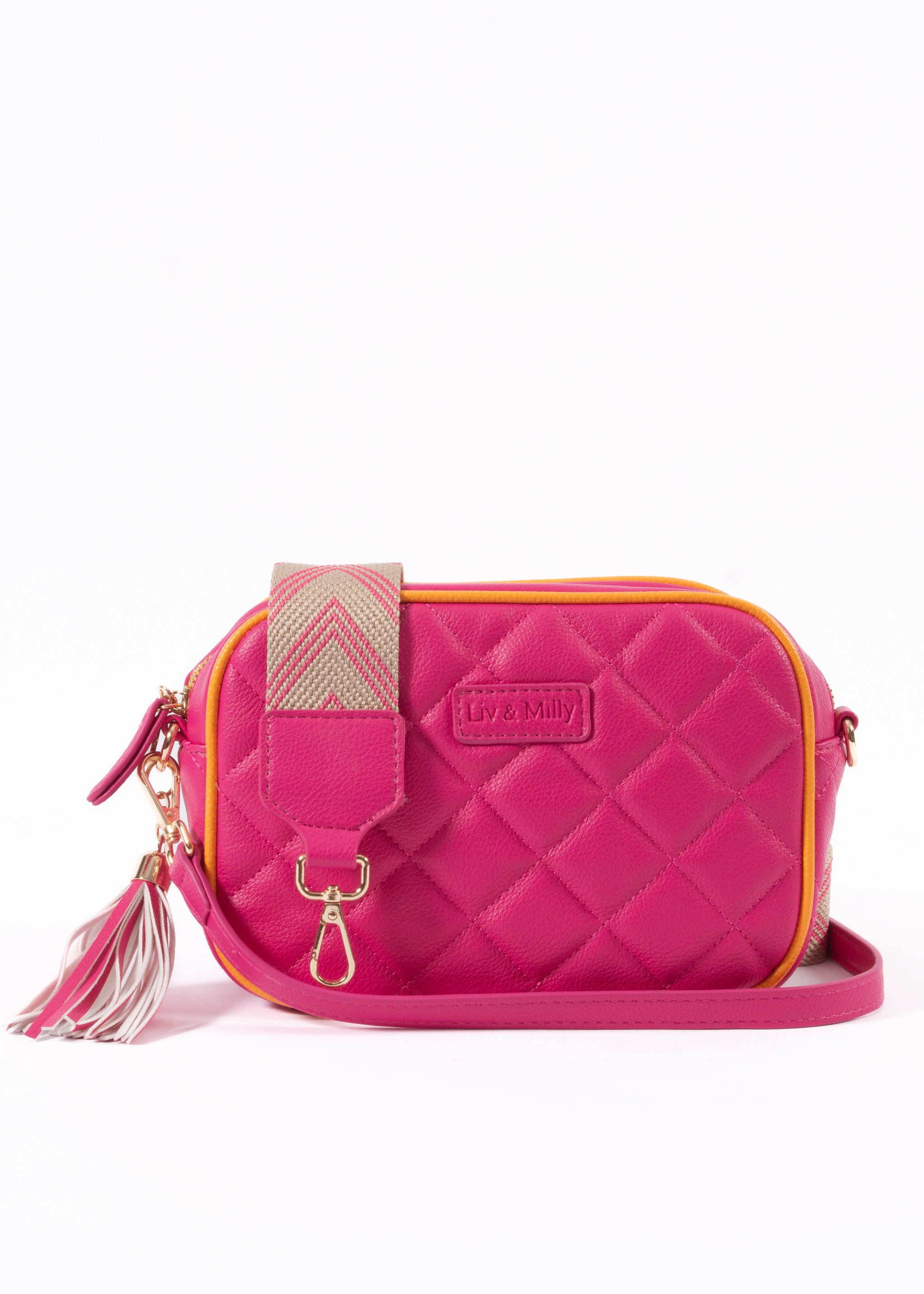 Sally - Quilted Pink/Orange