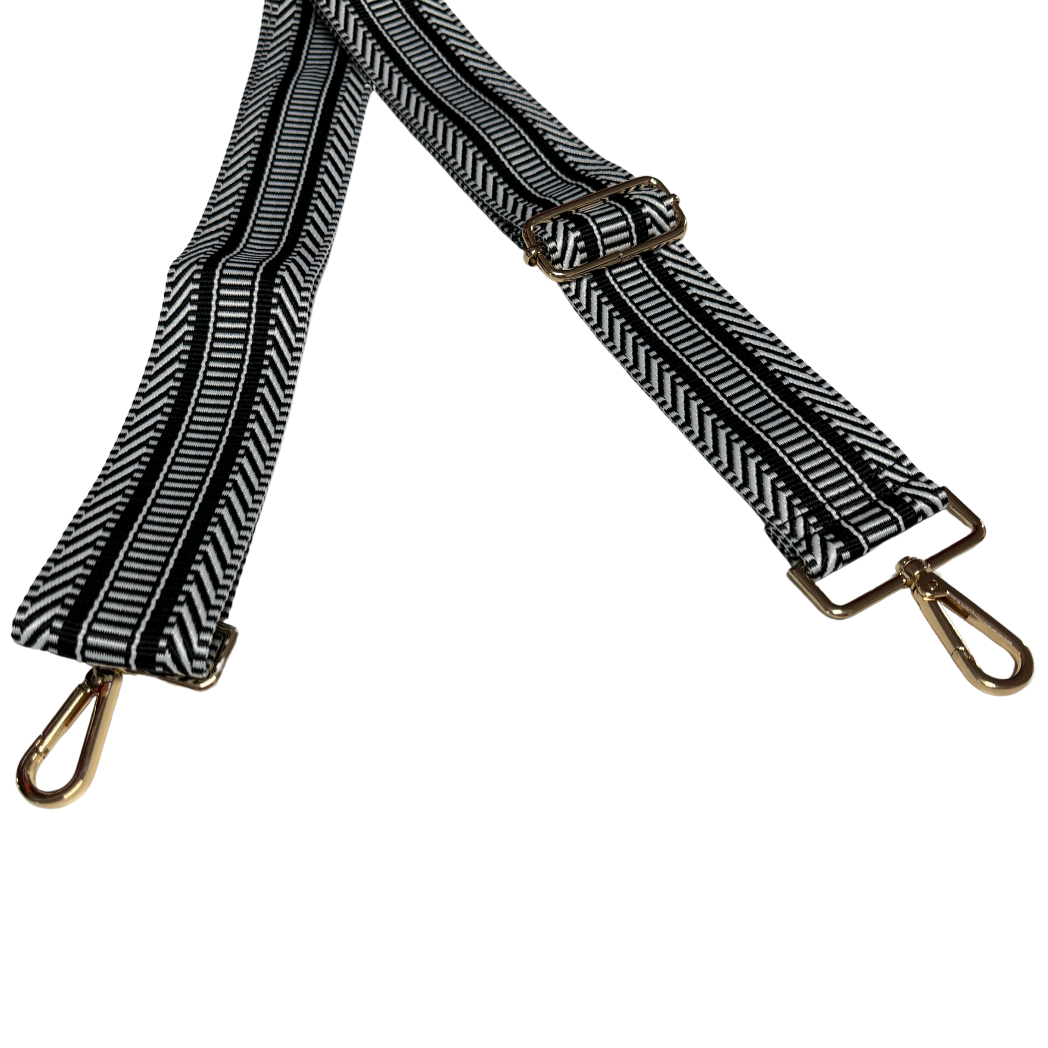 Guitar Strap - Black & White Pattern