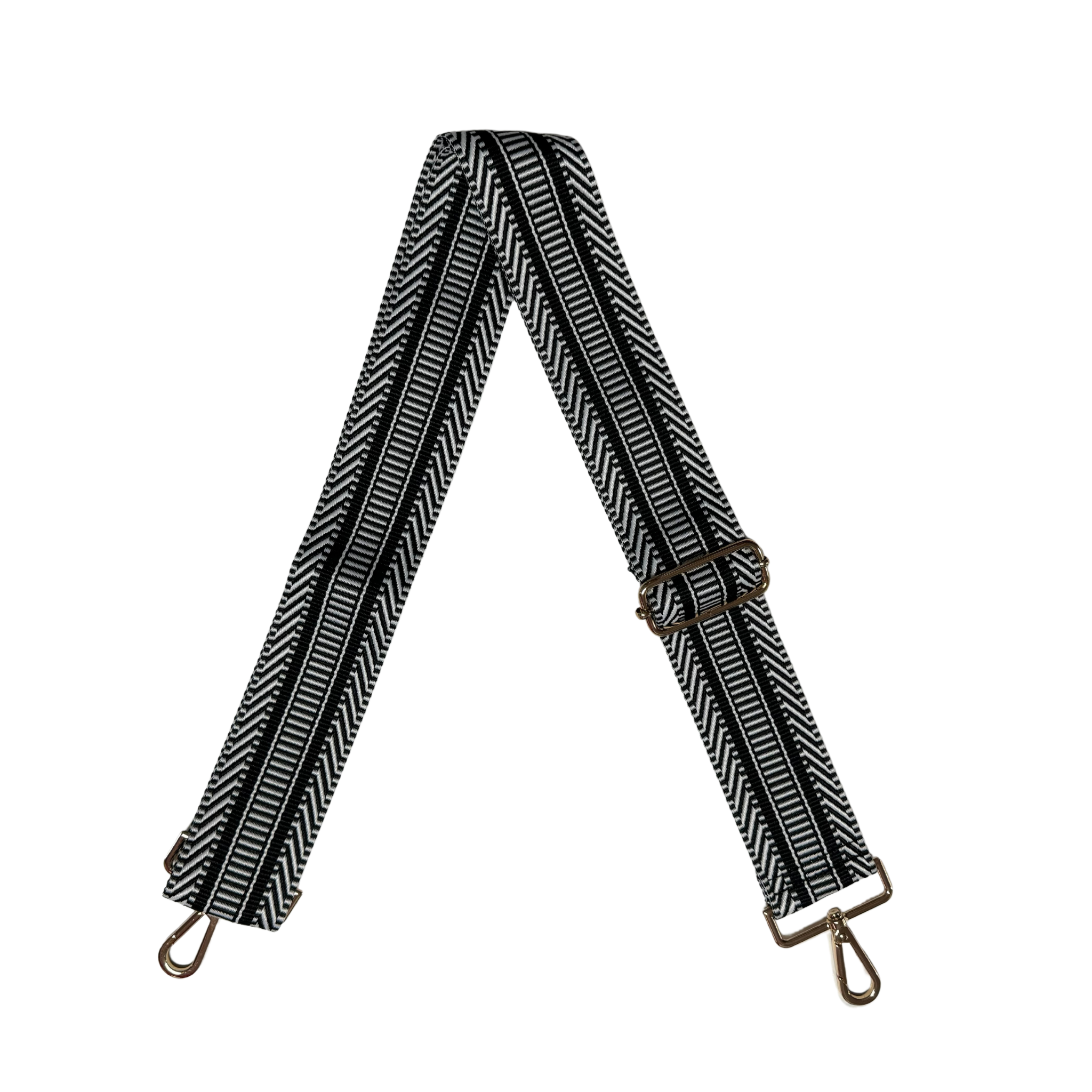 Guitar Strap - Black & White Pattern