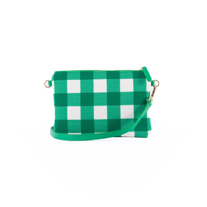 Capri - Green & White Gingham Crossbody (Small)