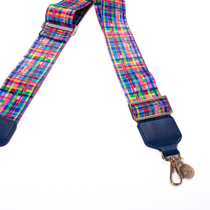 Guitar Strap - Lordy Dordie Rainbow Gingham