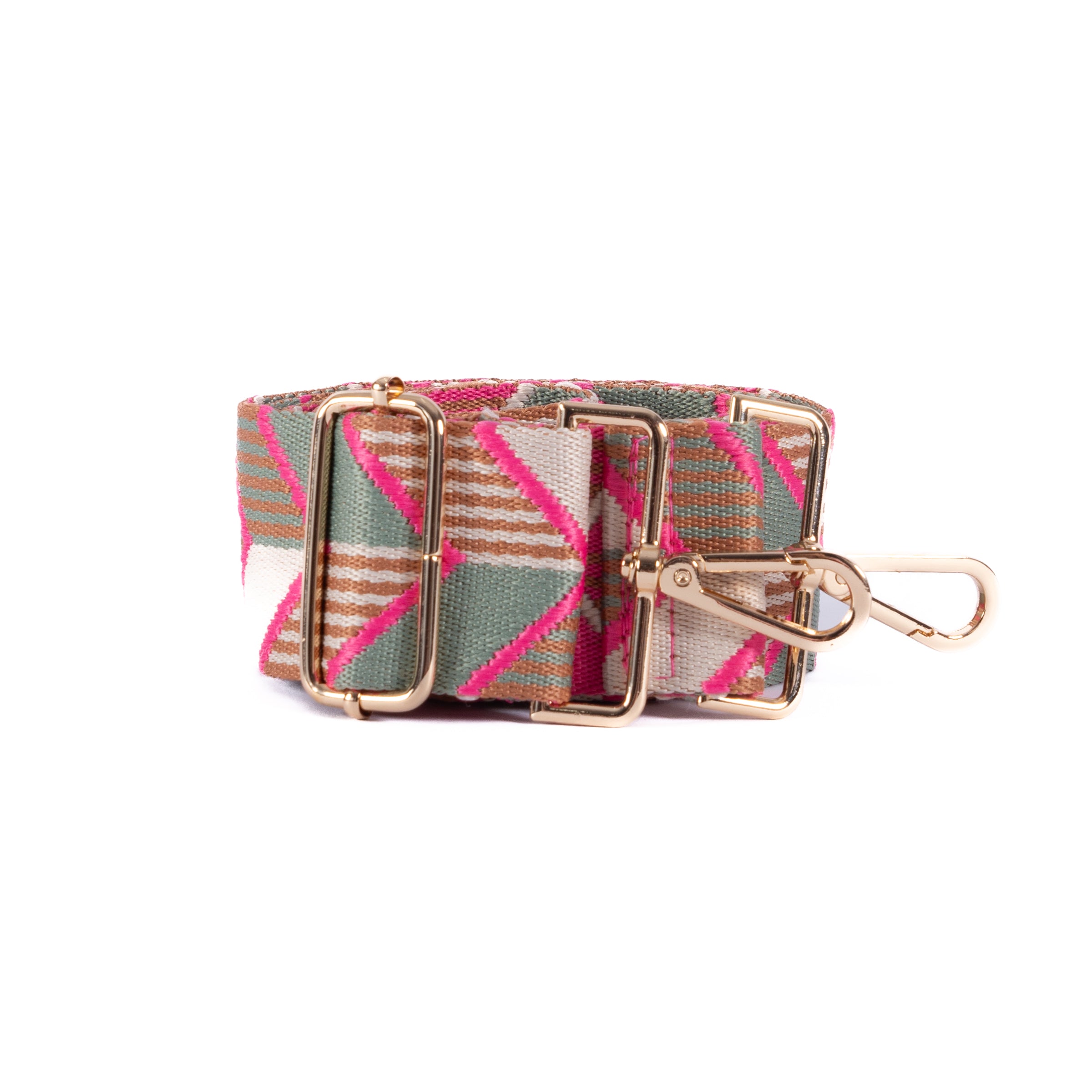 Guitar Strap - Pink and Green Arrows