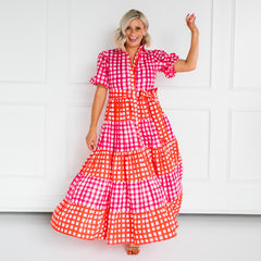 Alice Dress - Pink/Red