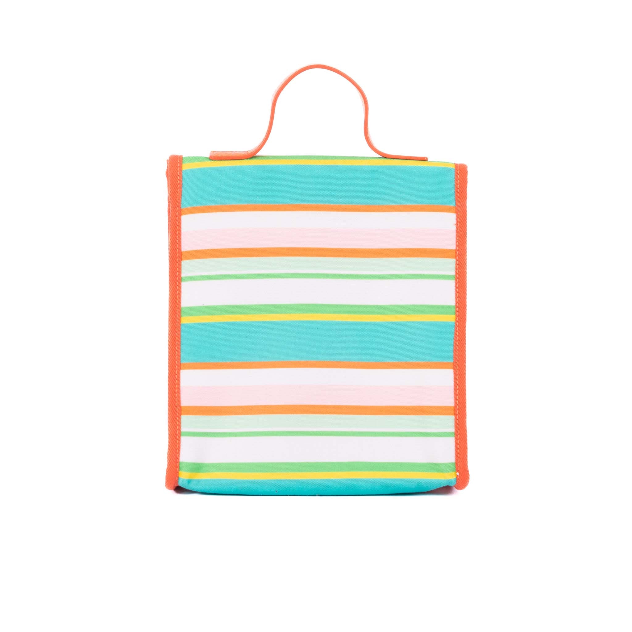 Satchel Lunch Bag - Pastel Stripes