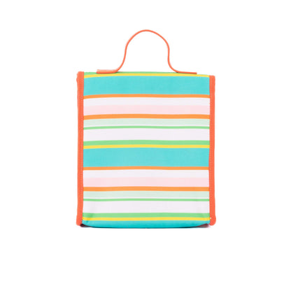 Satchel Lunch Bag - Pastel Stripes