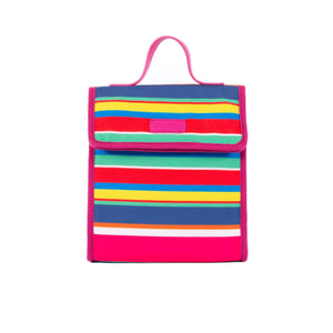 Satchel Lunch Bag - Bright Stripes
