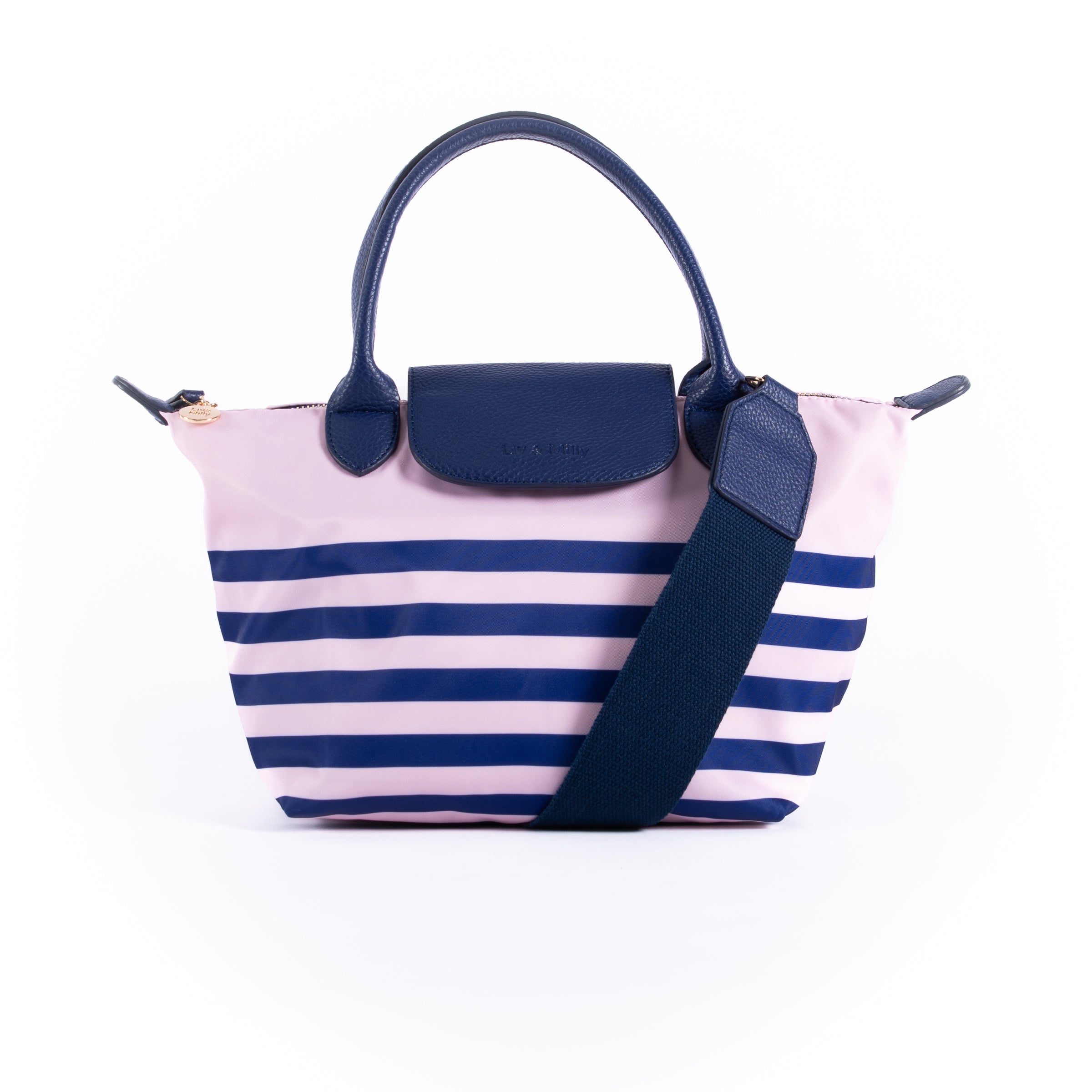 Mini Celine - Navy and Pastel Pink