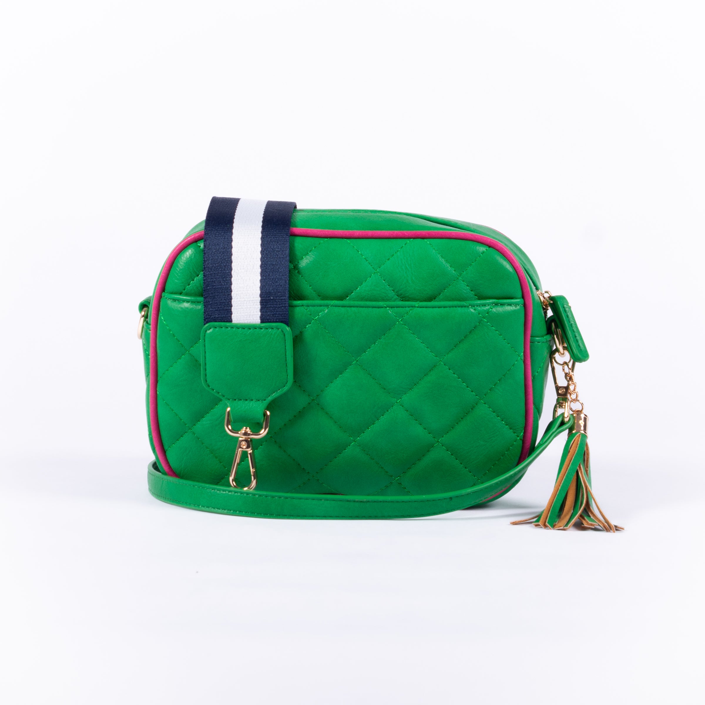 Sally -  Quilted Green/Pink