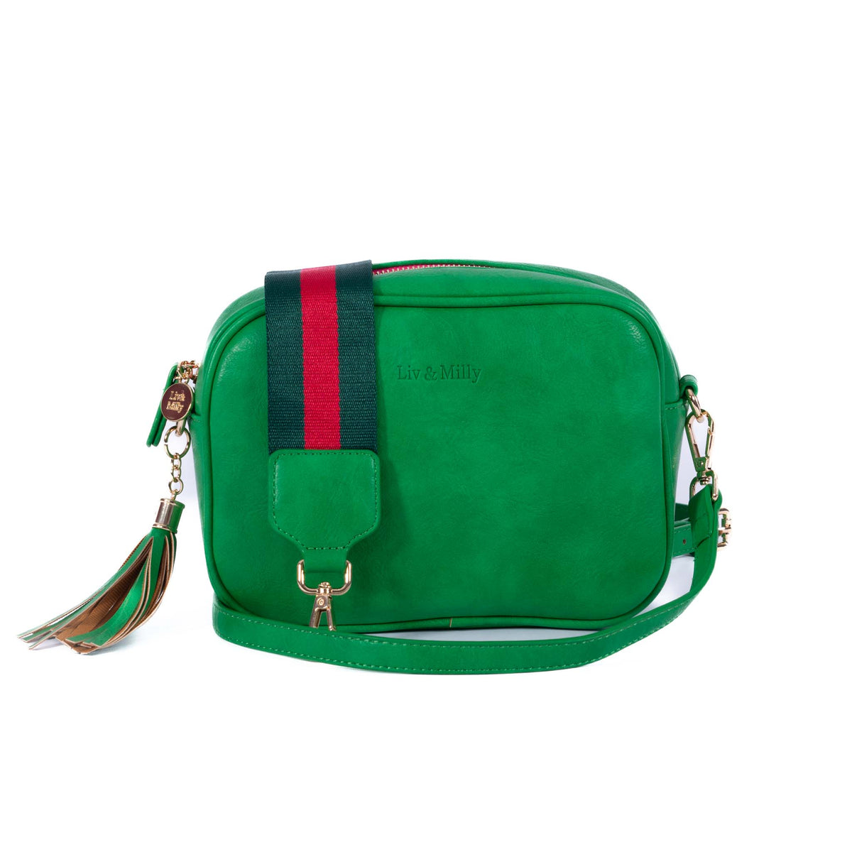Sally - Green (Sample) - Red/Green Strap