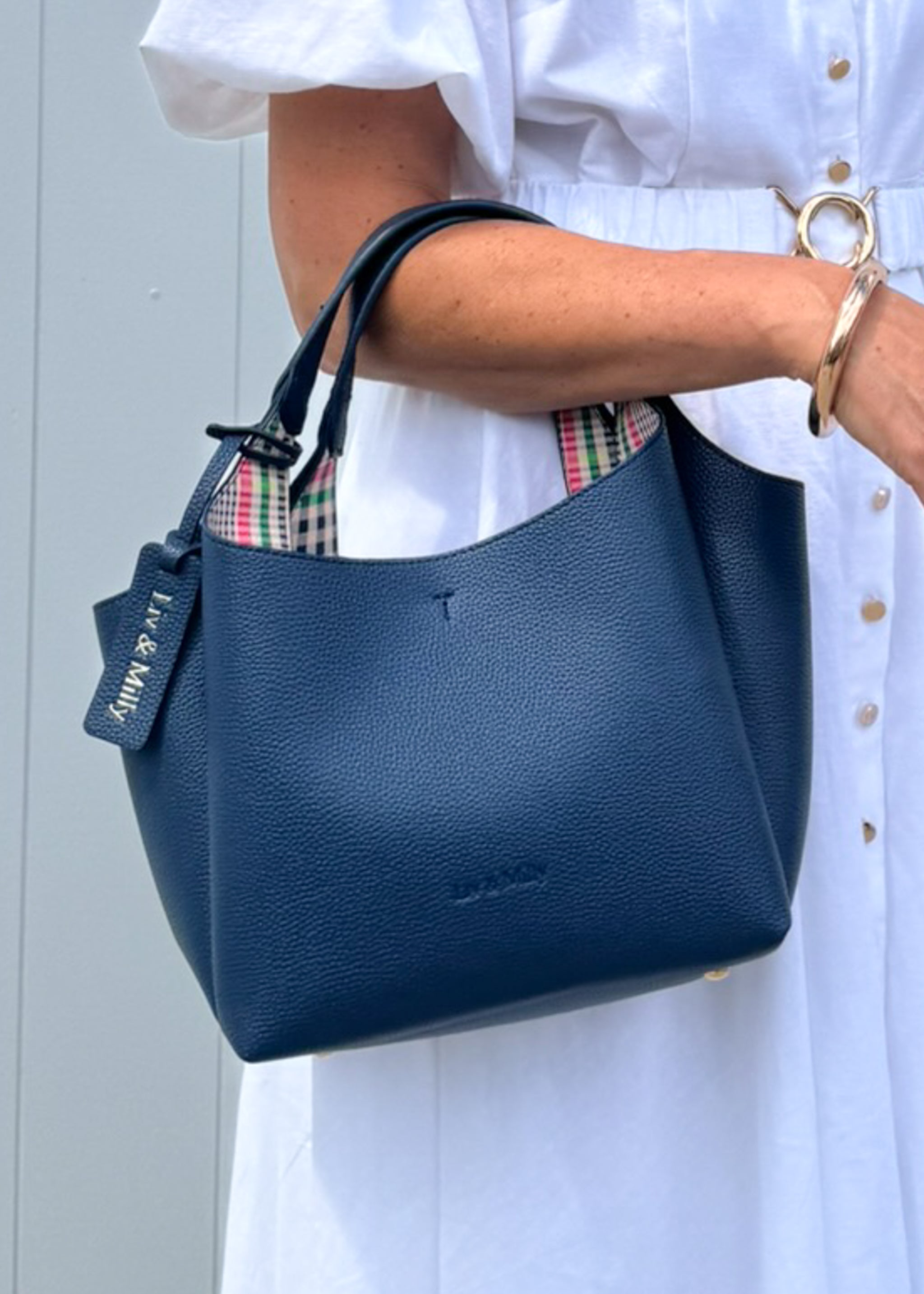 Taylor - Navy Gingham