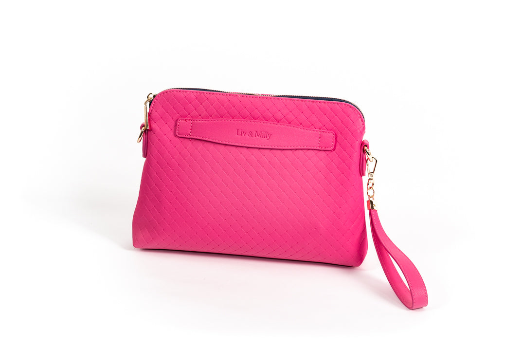 Lucille Cross Body Bag in Hot Pink