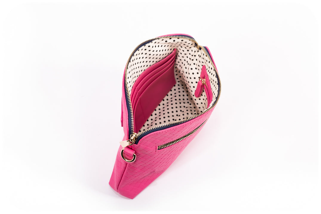 Hot pink crossbody purse hotsell